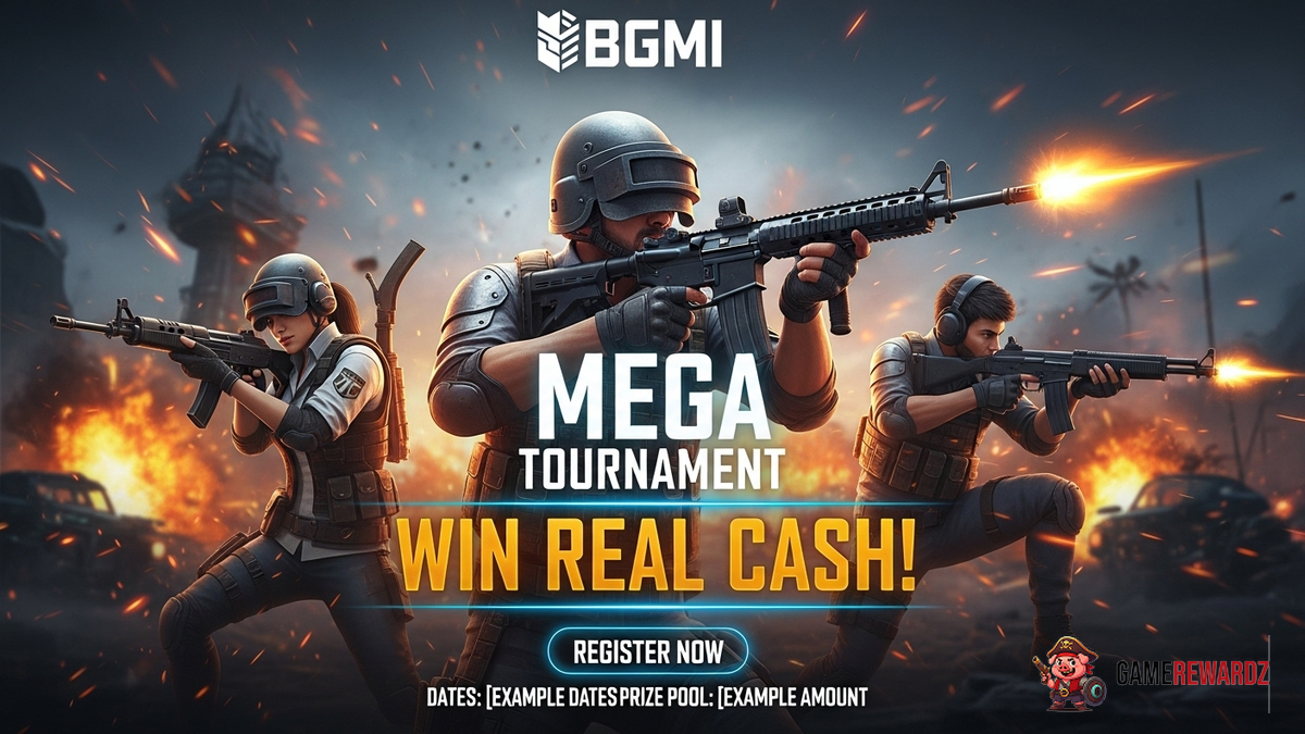 BGMI: Mega Tournament - Win Real Cash!